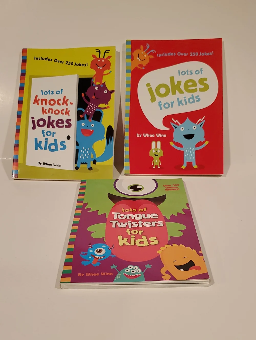 Kids Joke & Tongue Twister 2 Books Set Paperback Preowned